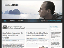 Tablet Screenshot of nicolasgremion.com